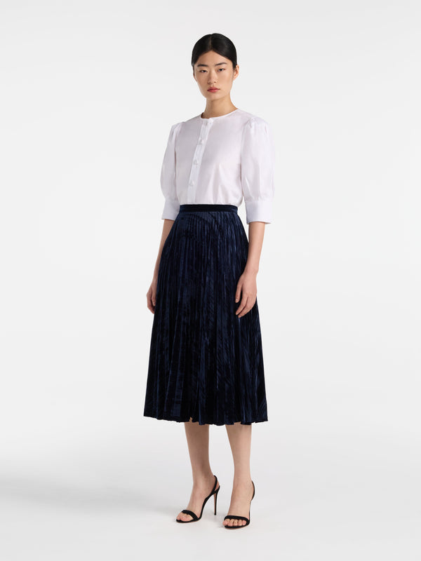 Saloni Kim Skirt In Dark Navy