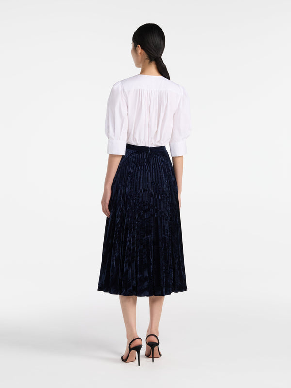 Saloni Kim Skirt In Dark Navy