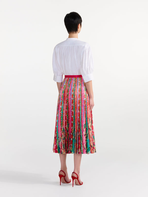 Saloni Kim Skirt In Mosaic Stripe