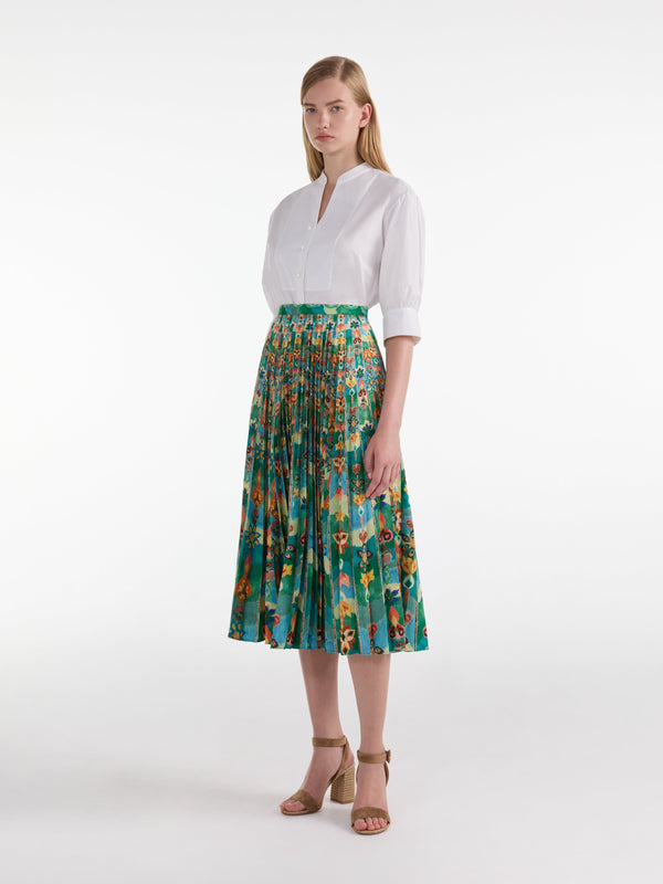 Saloni Kim Skirt In Stellate Border