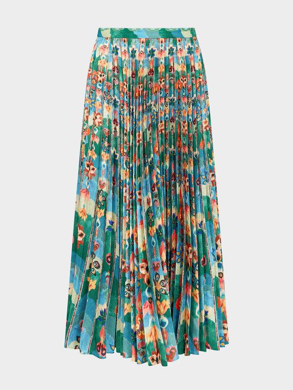 saloni Kim Skirt in Stellate Border