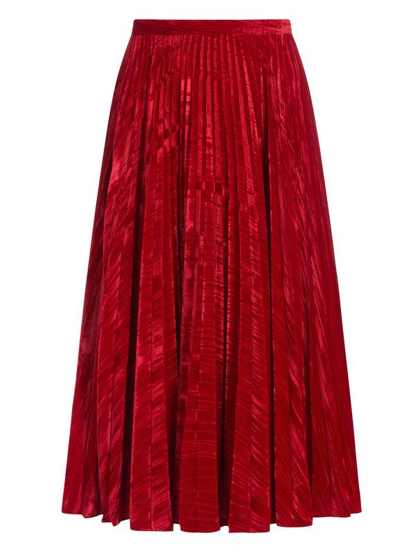 saloni Kim Skirt in True Red