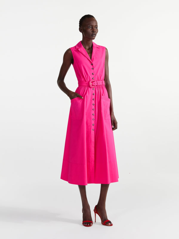Saloni Kirat Dress In Honeysuckle Pink
