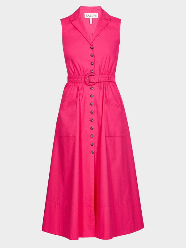 saloni Kirat Dress in Honeysuckle Pink
