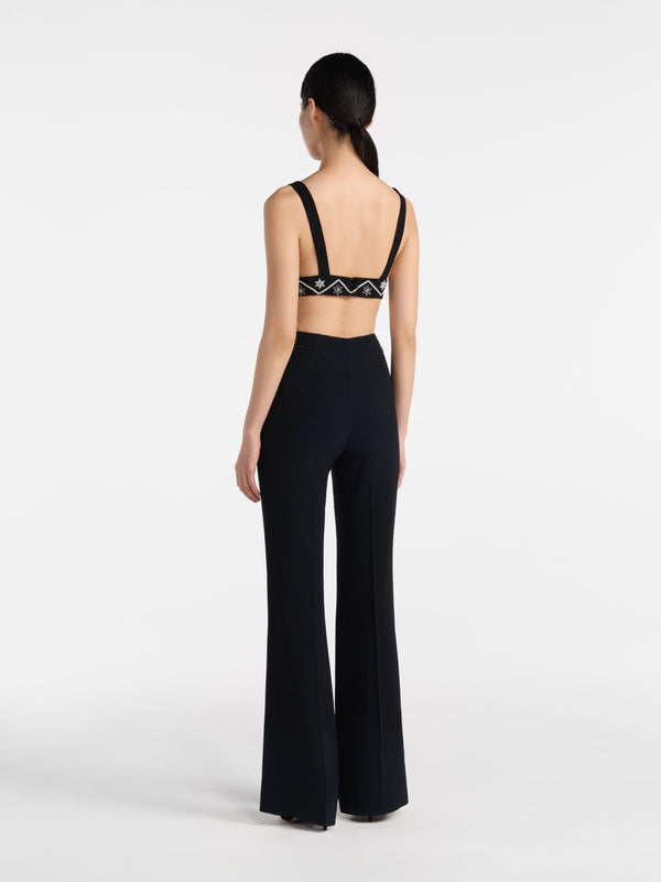 Saloni Lilah Choli In Black With Astro Embroidery