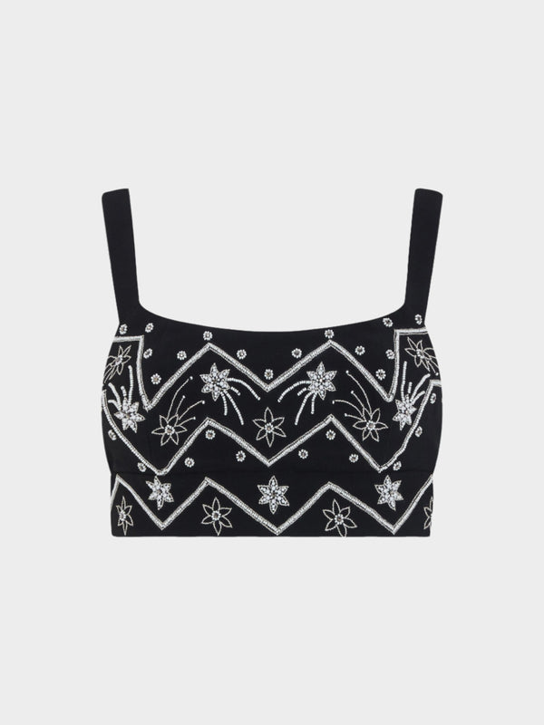 saloni Lilah Choli in Black with Astro Embroidery