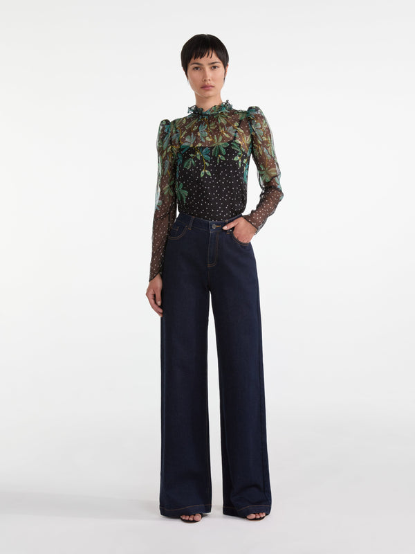 Saloni Mel B Top In Pelta Topiaria