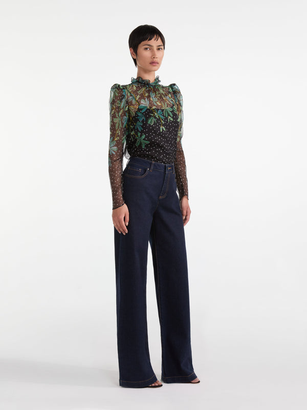 Saloni Mel B Top In Pelta Topiaria