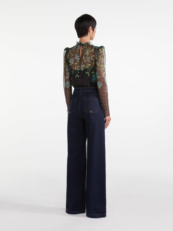 Saloni Mel B Top In Pelta Topiaria