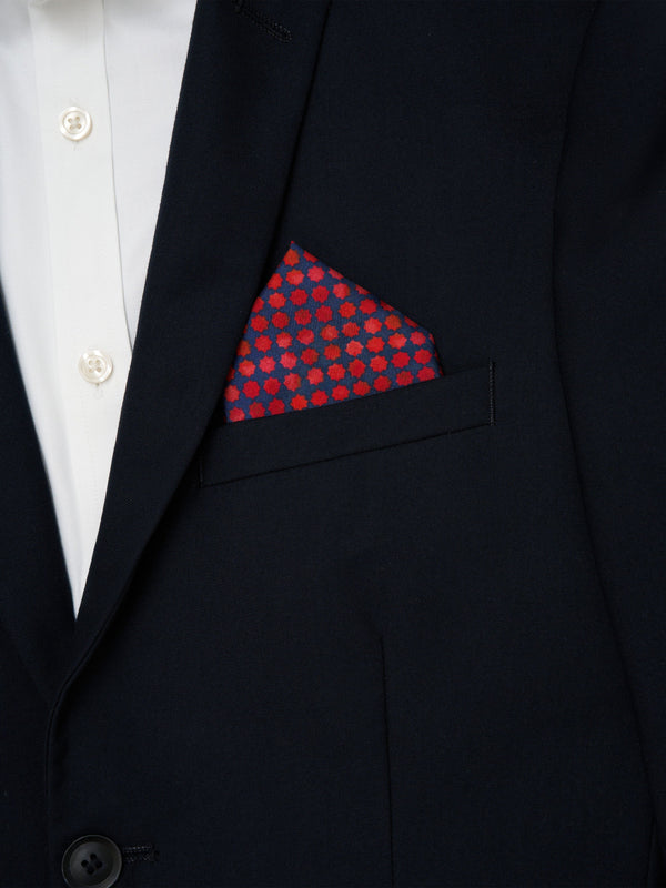Saloni Men's Pocket Square In Cherry Cactus