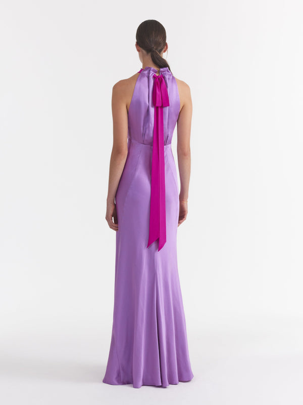 Saloni Michelle Dress In Lilac Bougainvillea