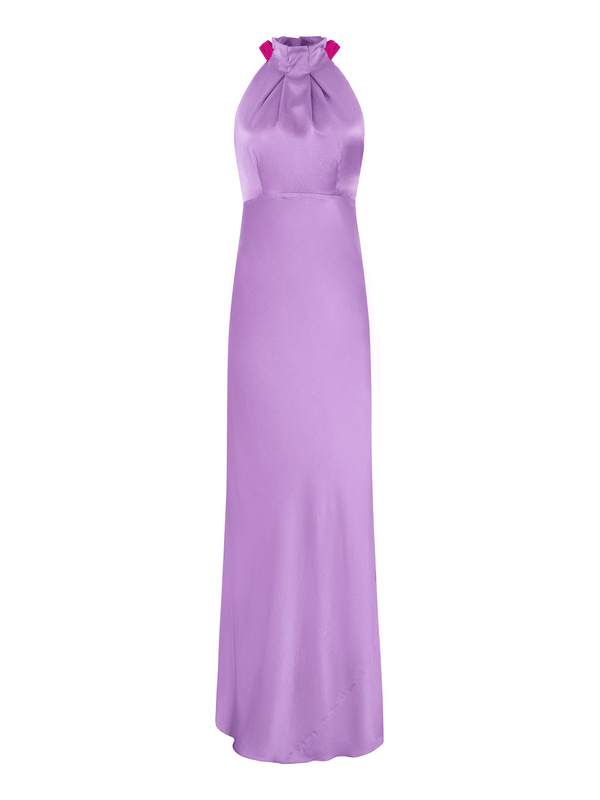 saloni Michelle Dress in Lilac Bougainvillea