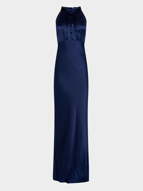 saloni Michelle Dress in Midnight Navy