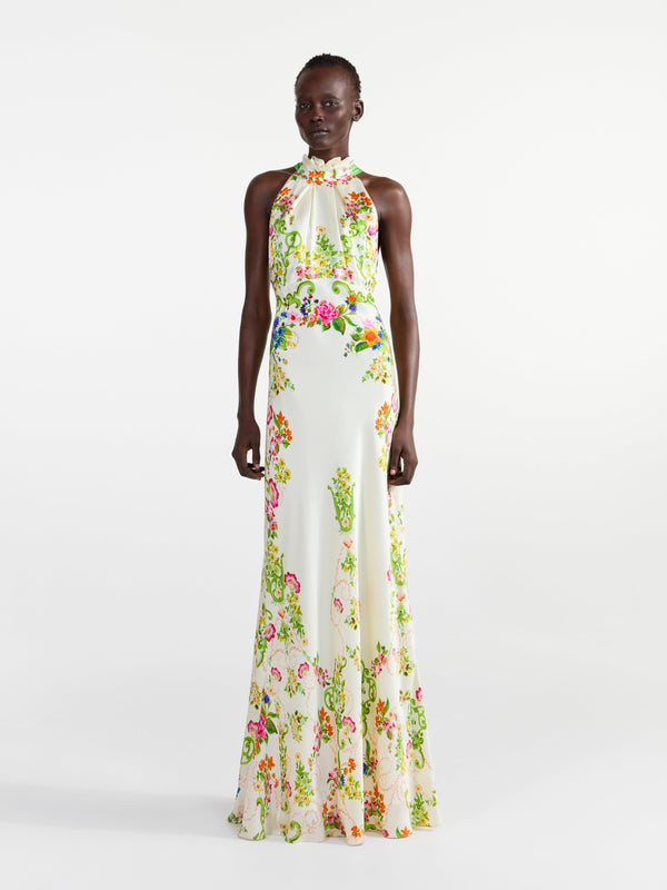 Saloni Michelle Dress In Nerine Trellis