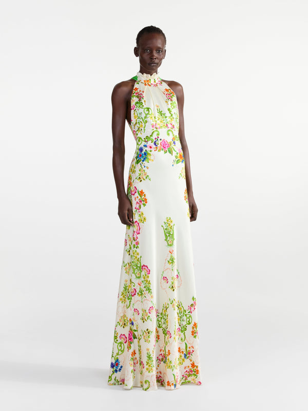 Saloni Michelle Dress In Nerine Trellis