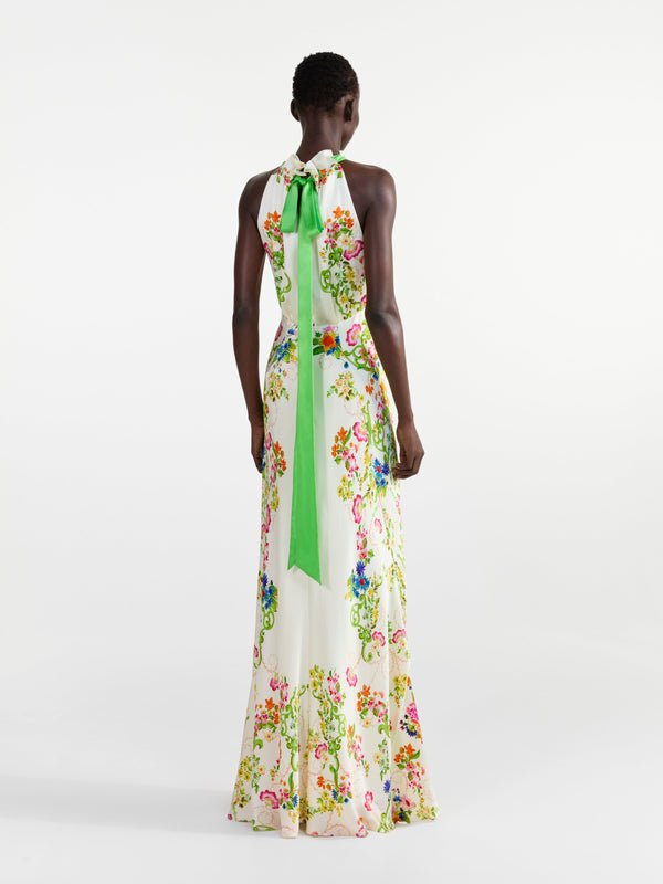 Saloni Michelle Dress In Nerine Trellis