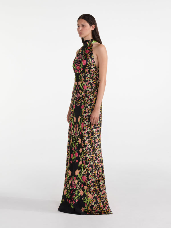 Saloni Michelle Dress In Sandolo Border