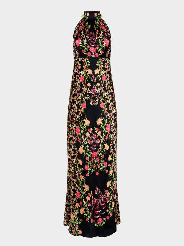 saloni Michelle Dress in Sandolo Border