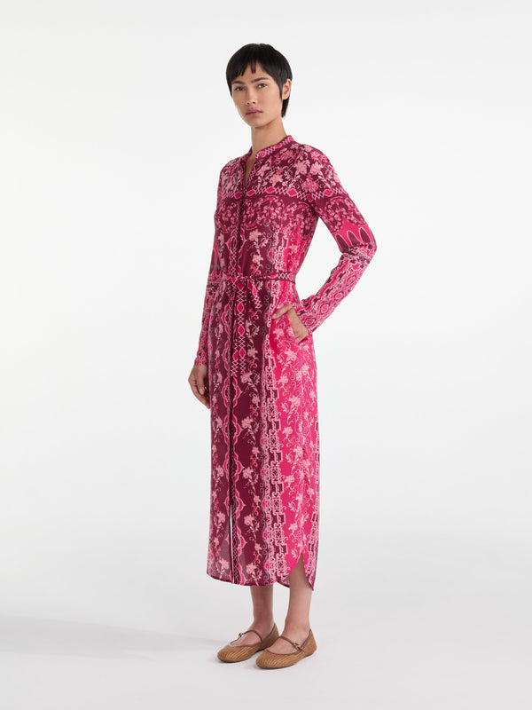 Saloni Molly D Dress In Cornice Flora