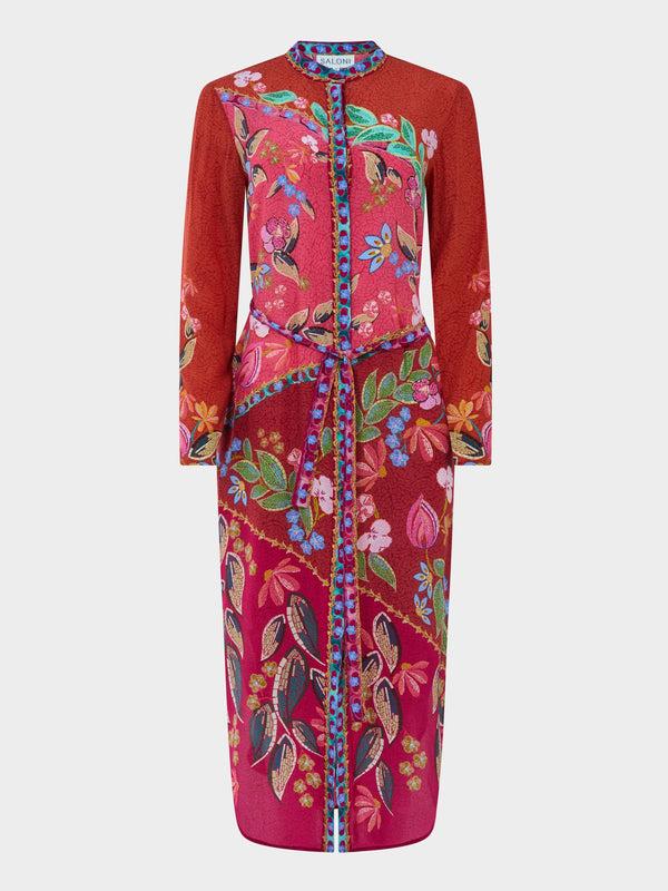 saloni Molly D Dress in Terrazzo Spice