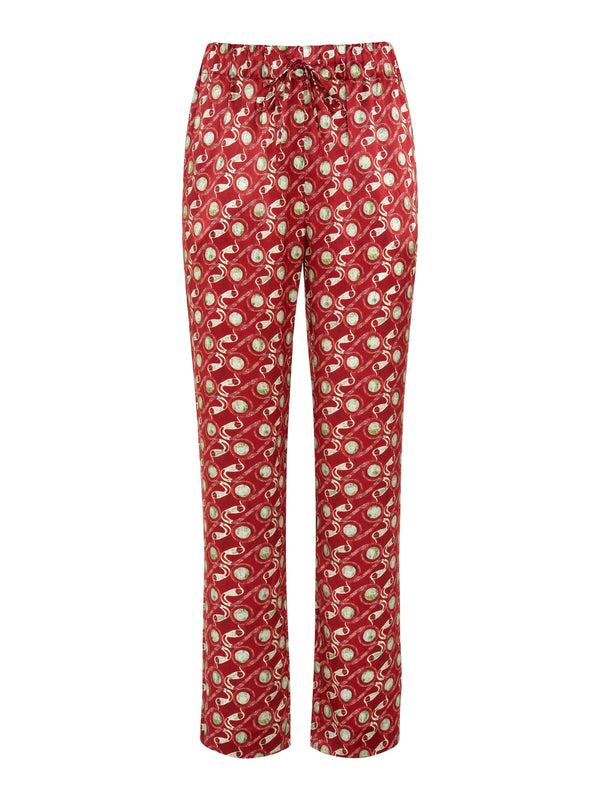 saloni Paige C Trouser in Boa Wine