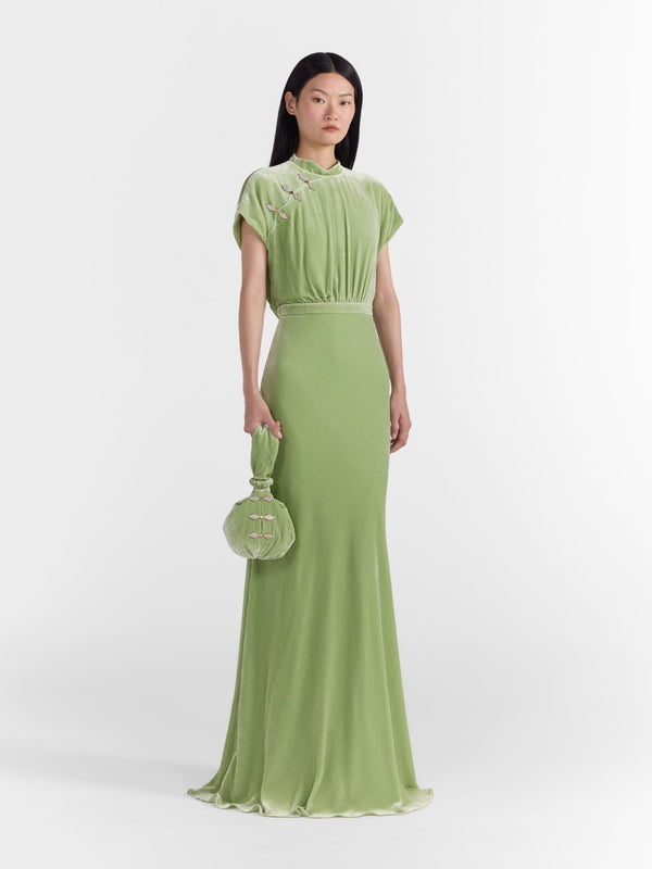 Saloni Pori Bag In Light Jade