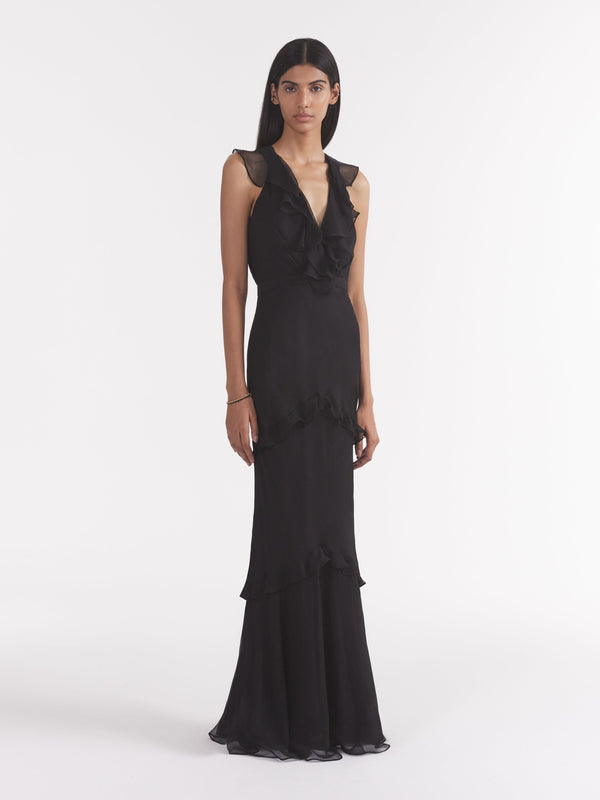 Saloni Rita Dress In Black