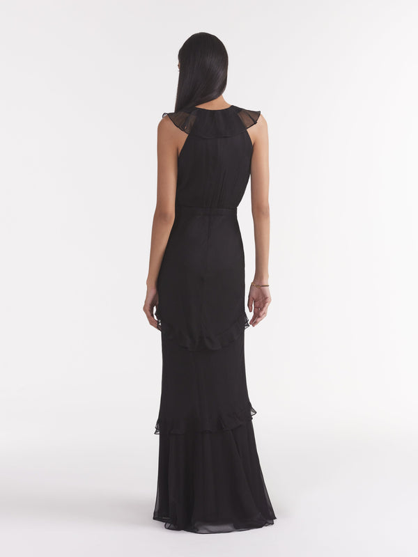 Saloni Rita Dress In Black