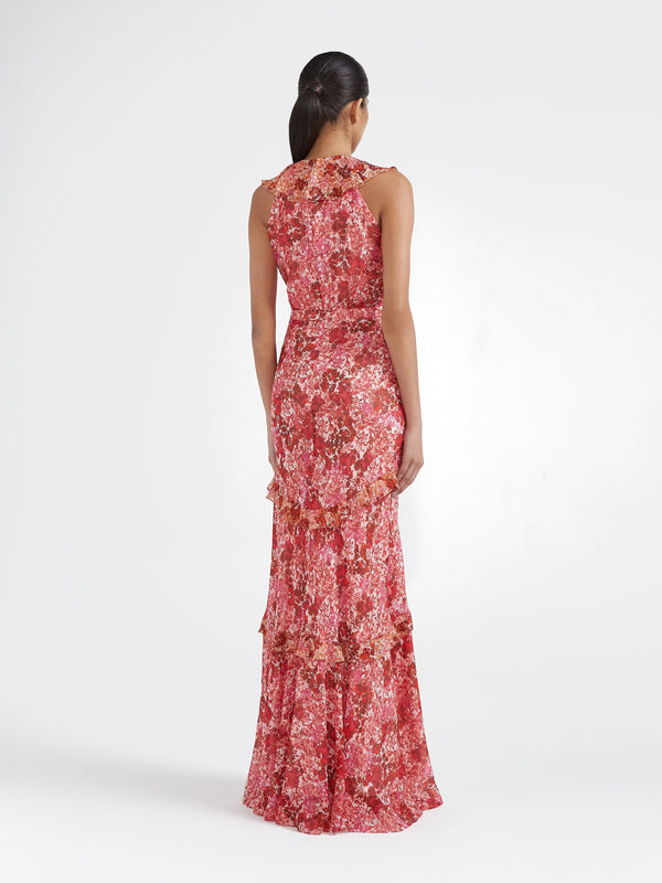 Saloni Rita Dress In Florentina Blush