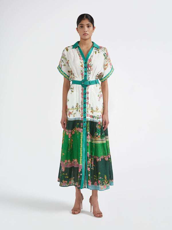 Saloni Riya B Dress In Zinnia River