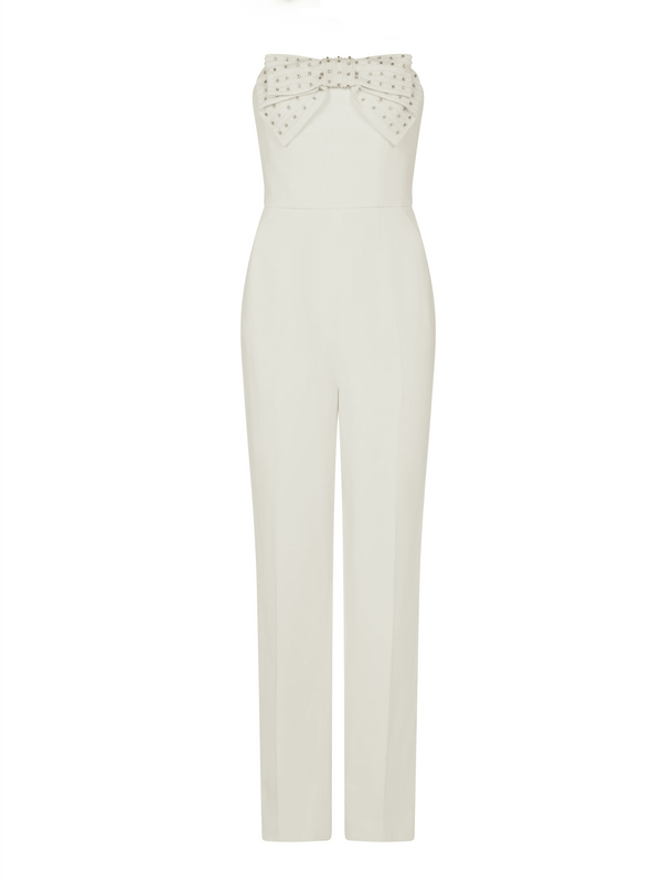 saloni Sabine Jumpsuit in Ivory