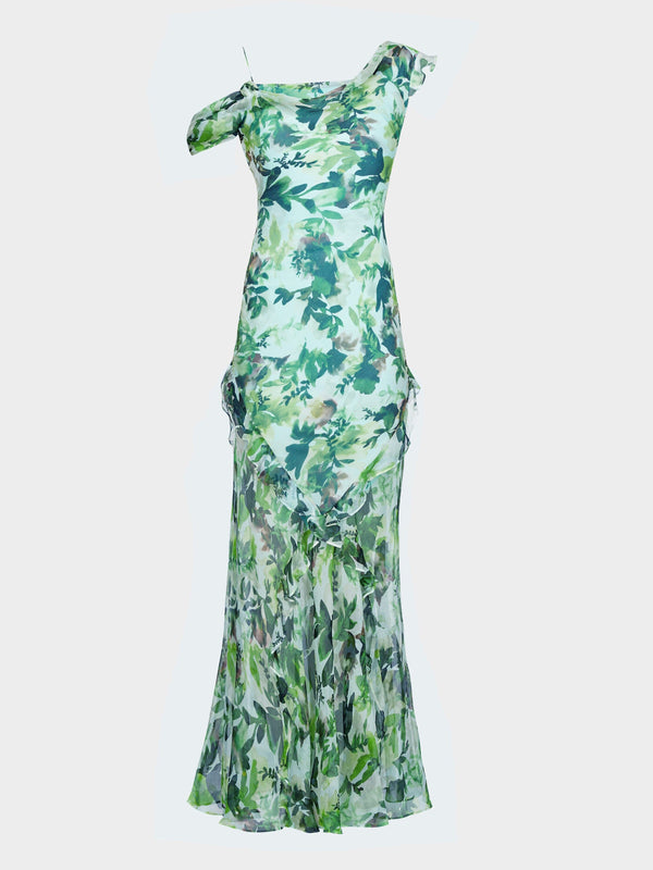 saloni Seema Dress in Watercolour Garden