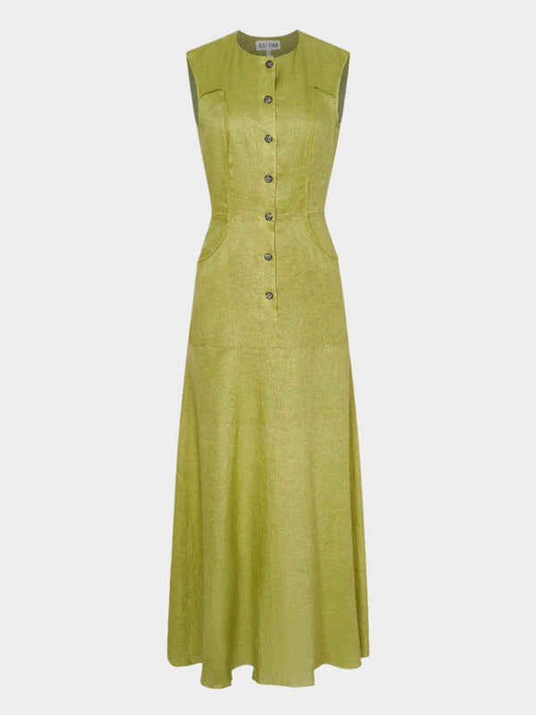 saloni Sierra Dress in Kiwi