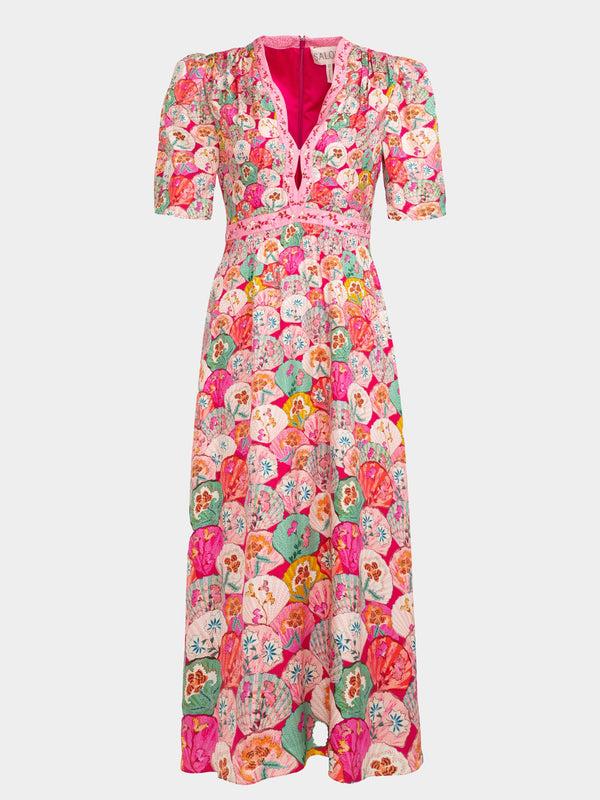 saloni Tabitha Dress in Shell Gradient