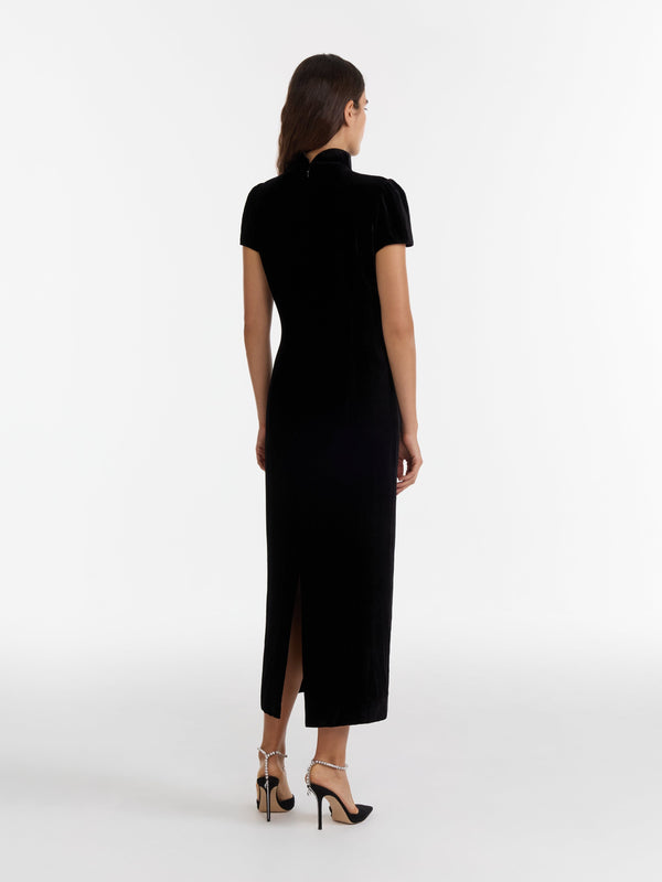 Saloni Taro C Dress In Black