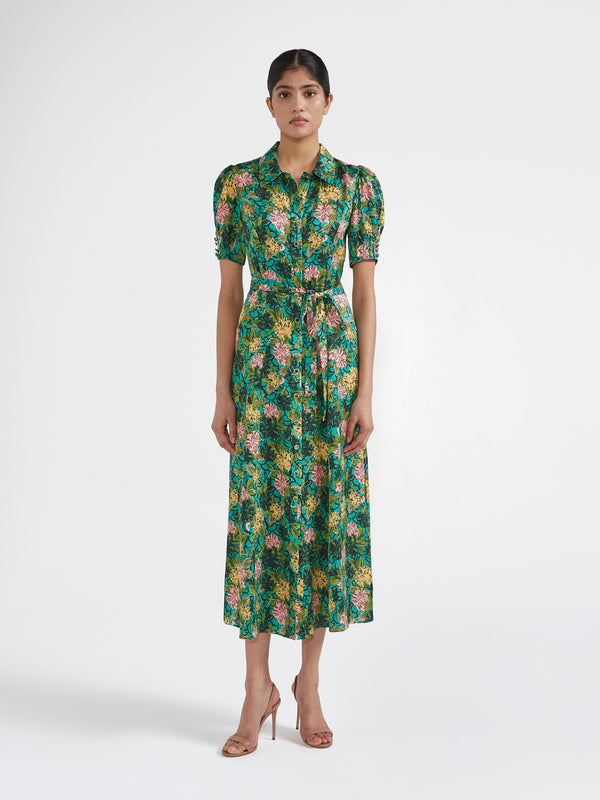Saloni Vanessa D Dress In Lantana River