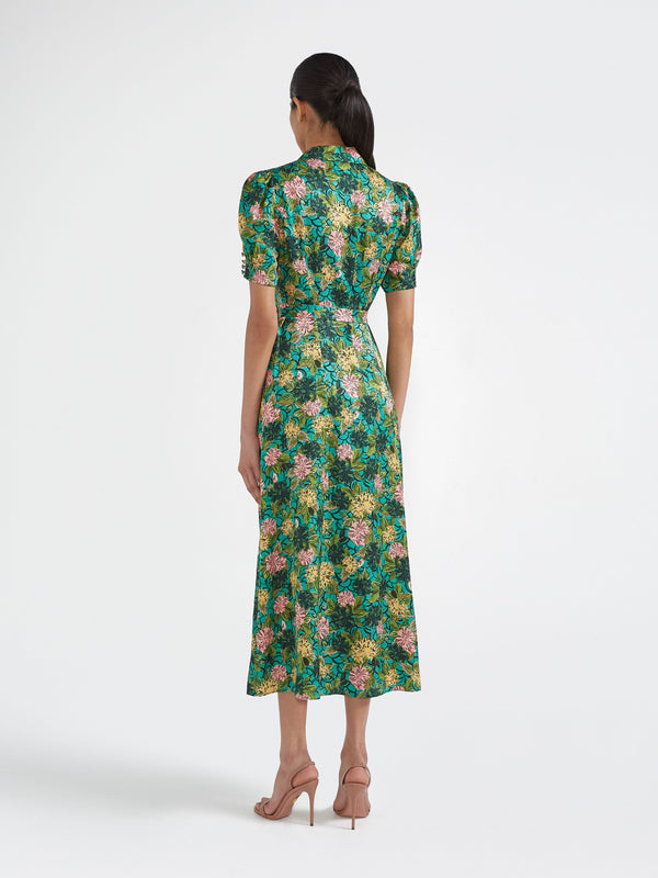 Saloni Vanessa D Dress In Lantana River