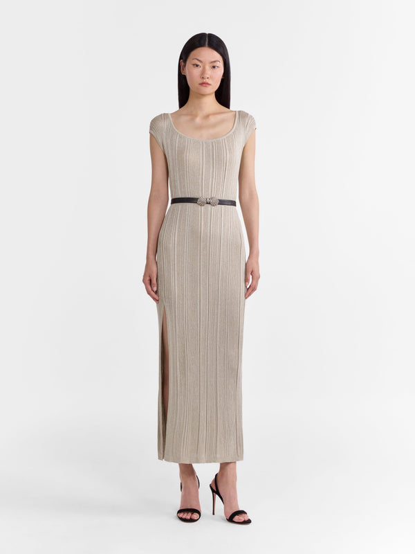 Saloni Venyx Shell Belt In Black