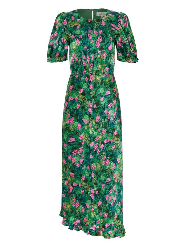 saloni Vida D Dress in Palmetto Fern