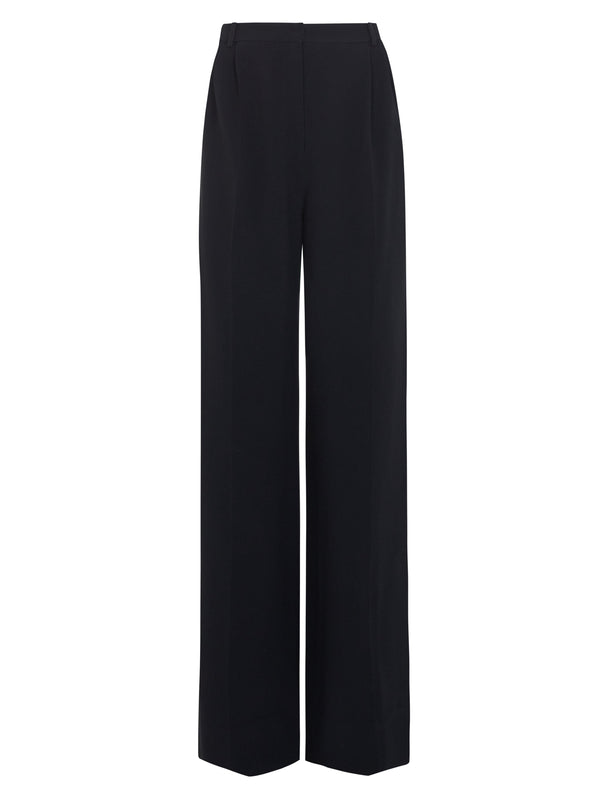 saloni Wide Tailored Trouser in Black