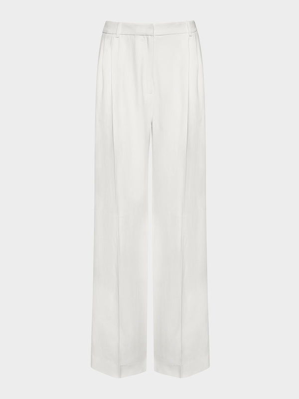 saloni Wide Tailored Trouser in Ivory