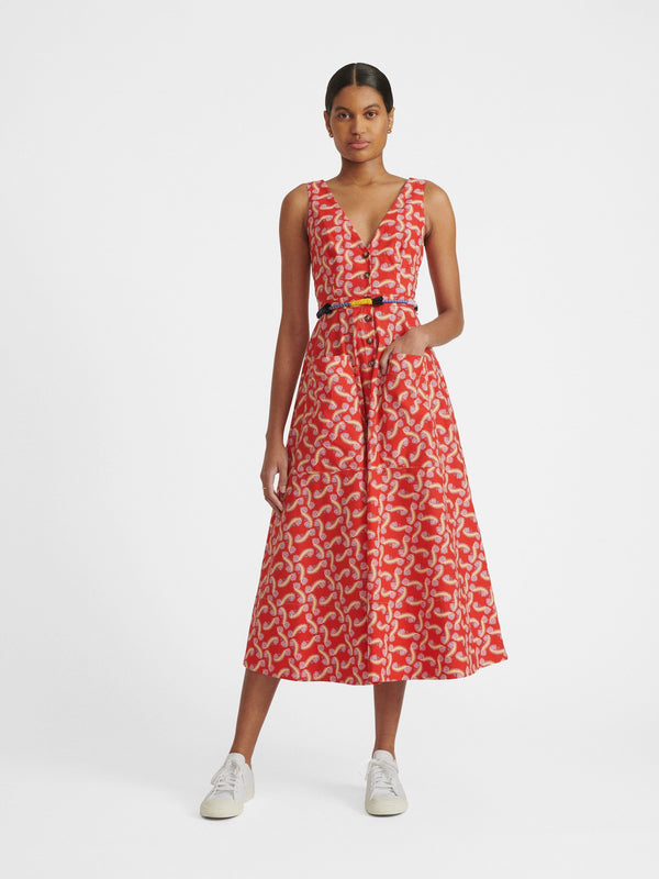 Saloni Woven Cord Belt Light Blue