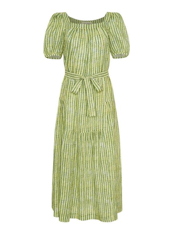 saloni Yashi Dress in Stem Lemon