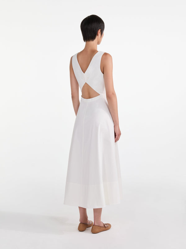 Saloni Zoey Cutout Dress In White