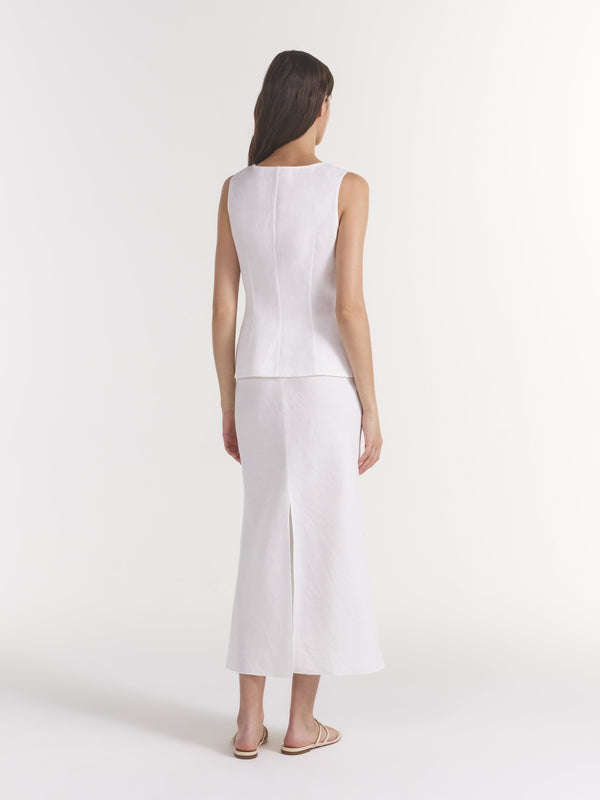 Saloni Zuzu Waistcoat In Ivory