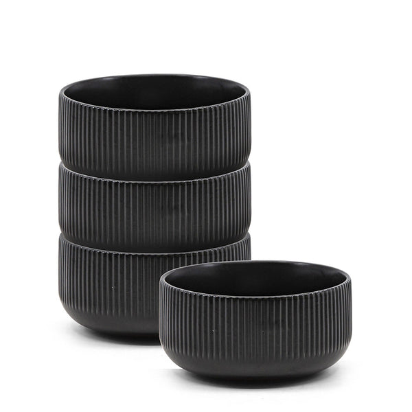 salt & pepper Brae Breakfast Bowls 15 x 8.5cm - Set of 4