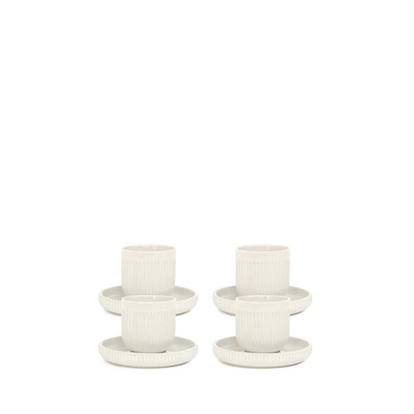 Salt & Pepper Brae Espresso Cups & Saucers 100mL - Set Of 4