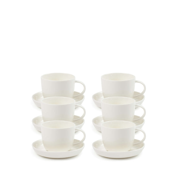 salt & pepper Canteen Espresso Cups & Saucers 170mL - Set of 6