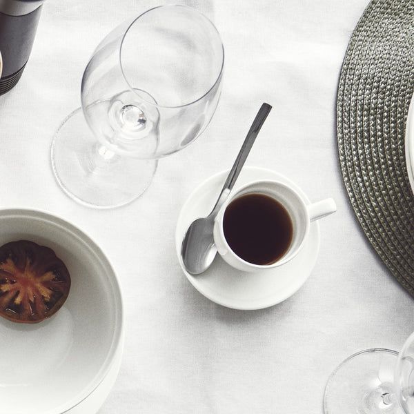 Salt & Pepper Edge Espresso Cups & Saucers 100mL - Set Of 6