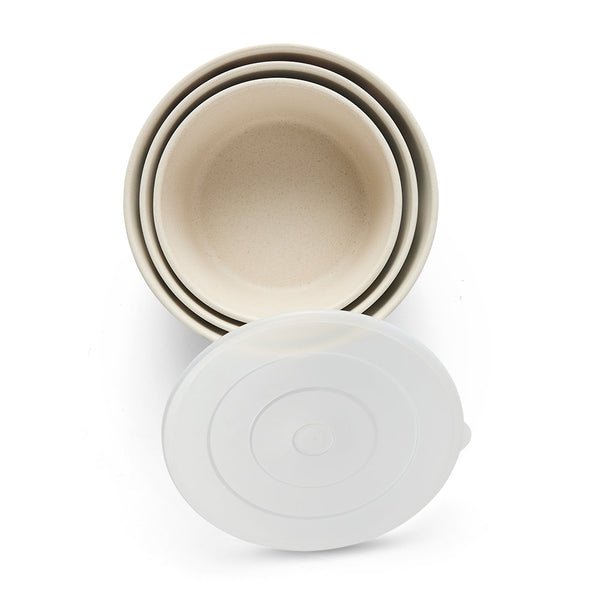 Salt & Pepper Riviera Storage Bowls With Lid - Set Of 3